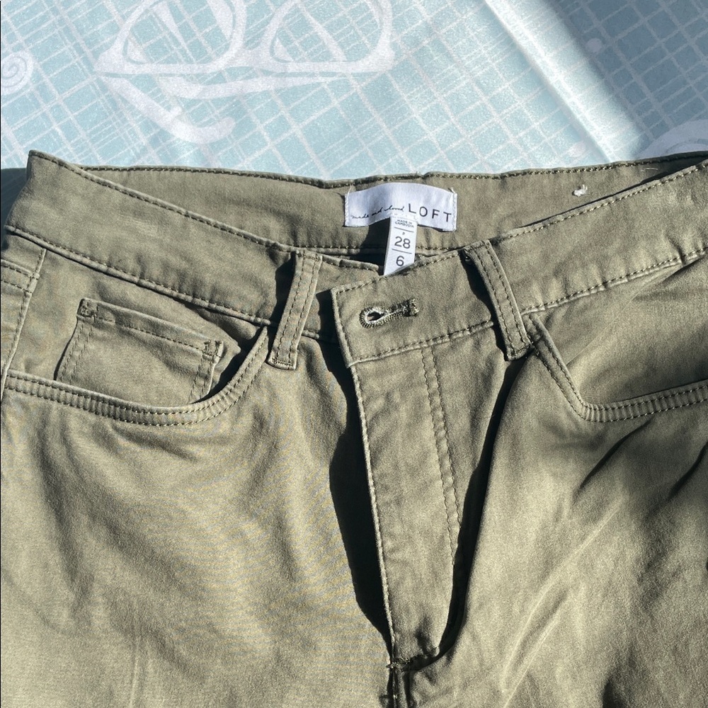 LOFT Olive Green Pants